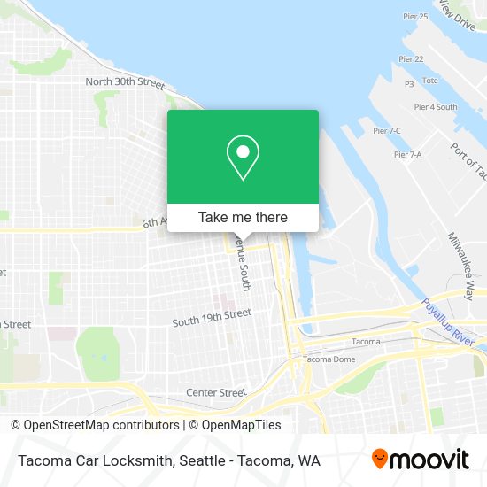 Mapa de Tacoma Car Locksmith