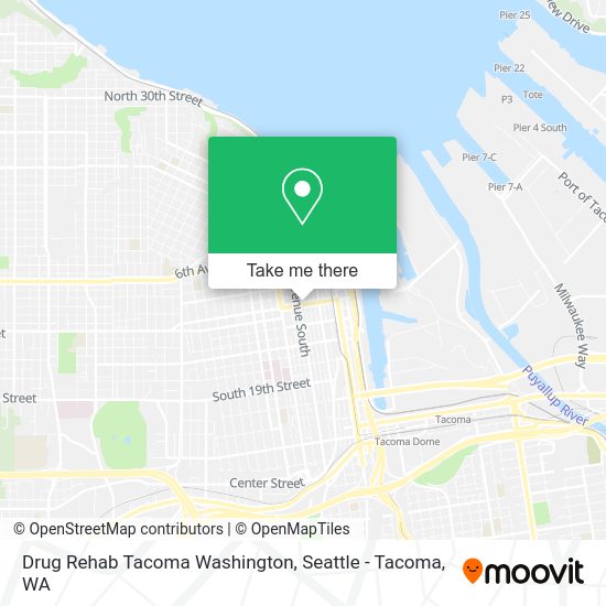 Mapa de Drug Rehab Tacoma Washington