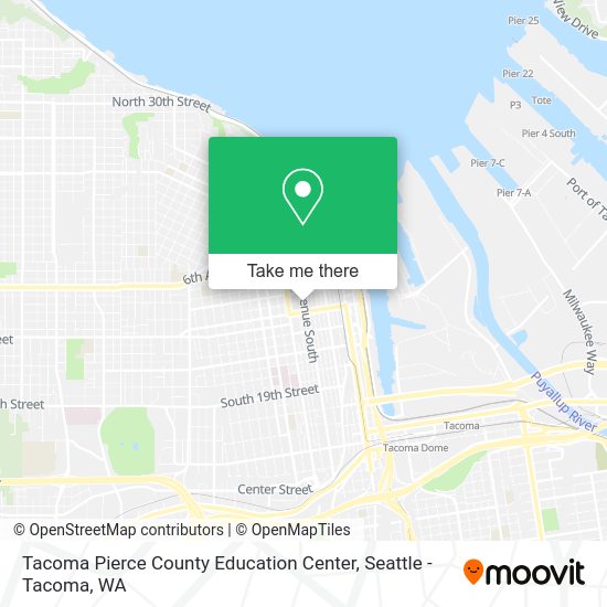 Mapa de Tacoma Pierce County Education Center