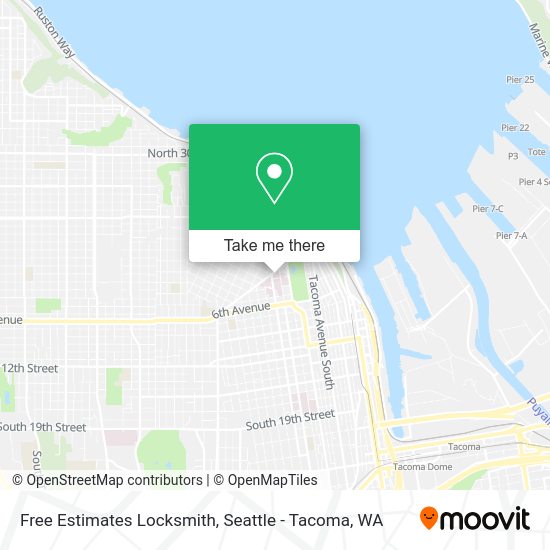 Free Estimates Locksmith map