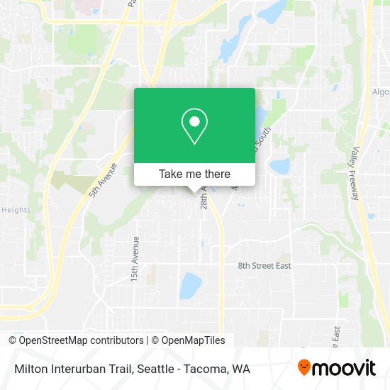 Milton Interurban Trail map