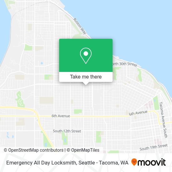 Mapa de Emergency All Day Locksmith