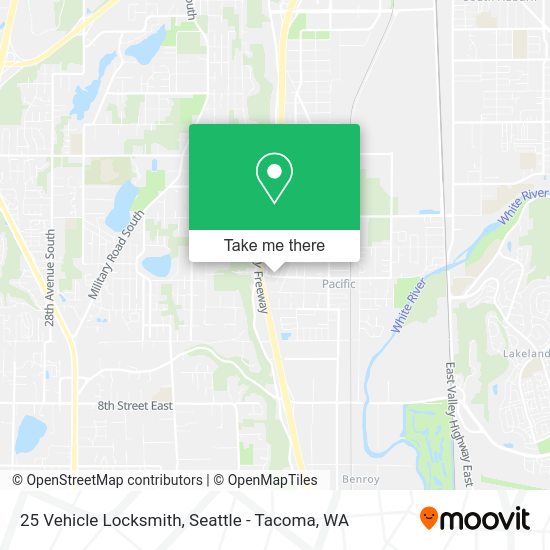 25 Vehicle Locksmith map