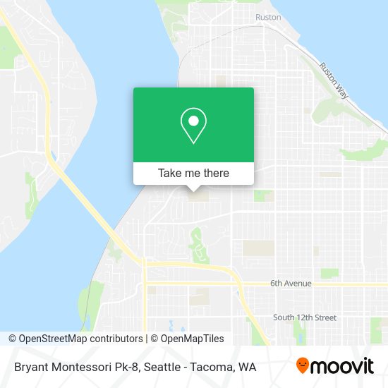 Mapa de Bryant Montessori Pk-8