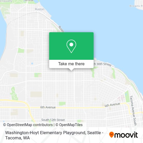 Washington-Hoyt Elementary Playground map