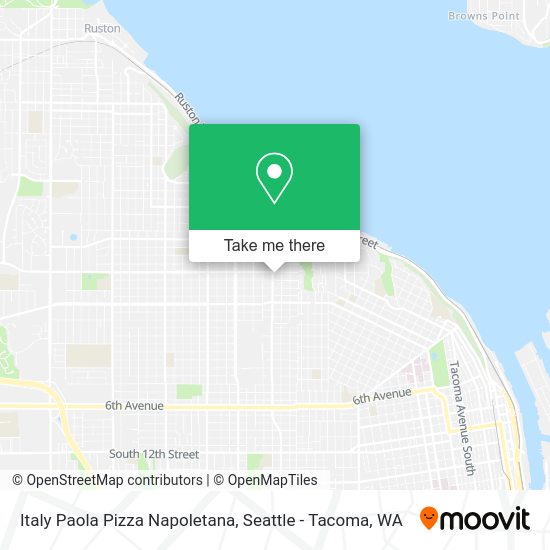 Italy Paola Pizza Napoletana map