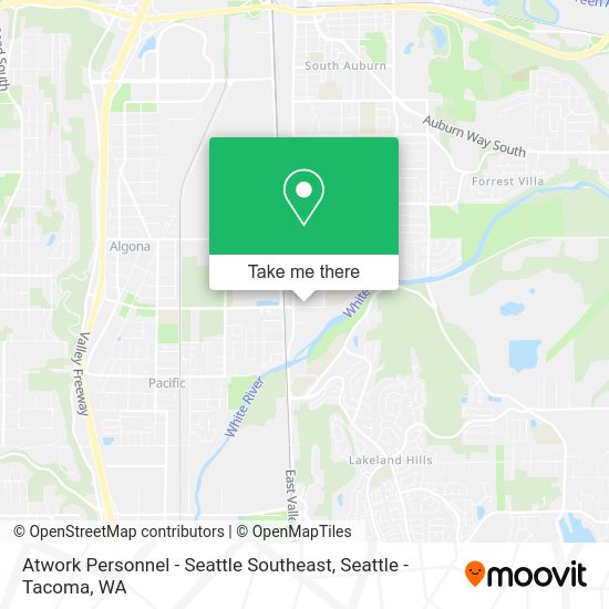 Mapa de Atwork Personnel - Seattle Southeast