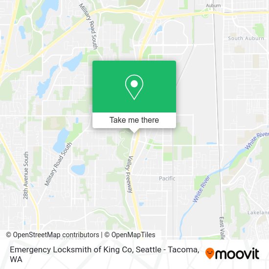 Mapa de Emergency Locksmith of King Co