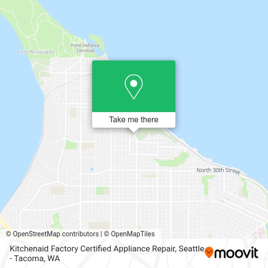 Kitchenaid Factory Certified Appliance Repair map
