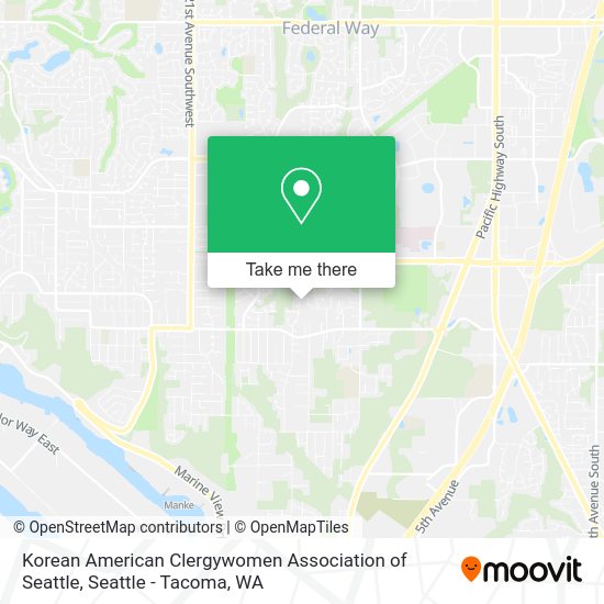 Korean American Clergywomen Association of Seattle map