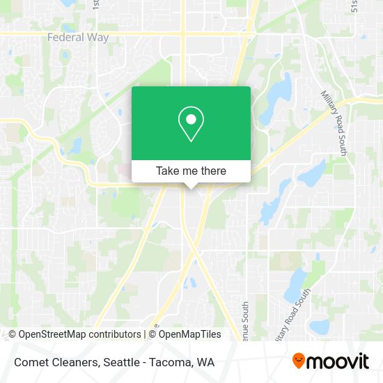 Comet Cleaners map