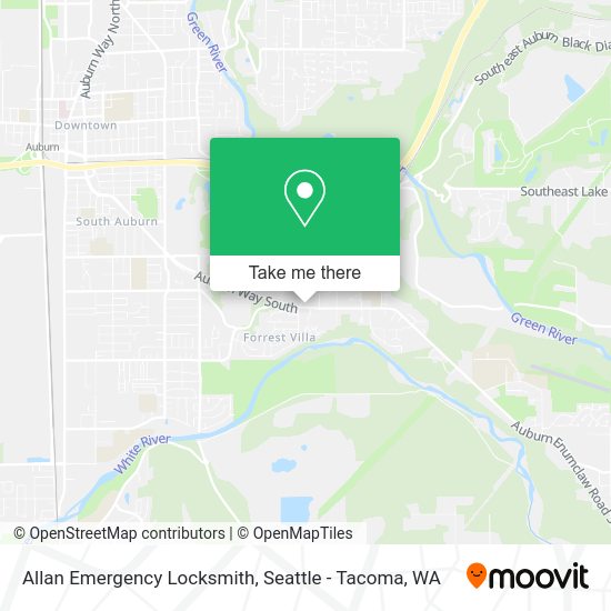 Allan Emergency Locksmith map