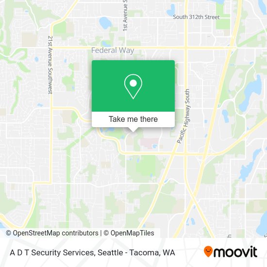 A D T Security Services map