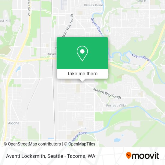 Avanti Locksmith map