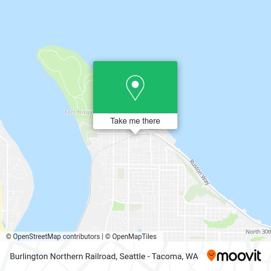Mapa de Burlington Northern Railroad