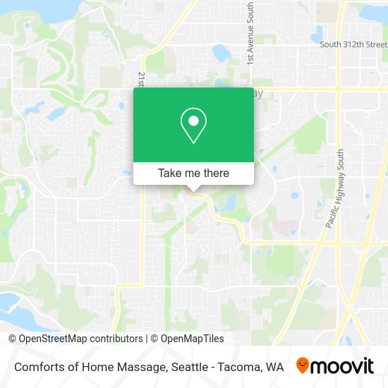 Comforts of Home Massage map