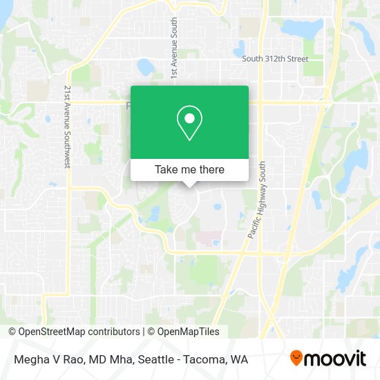 Megha V Rao, MD Mha map