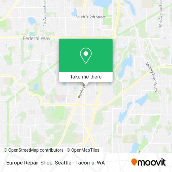 Europe Repair Shop map