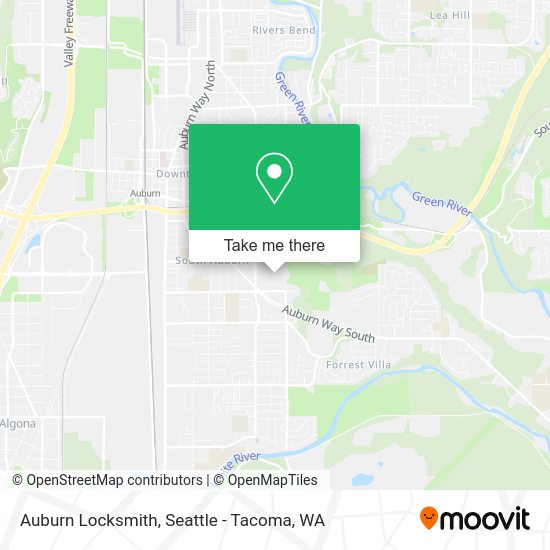 Auburn Locksmith map