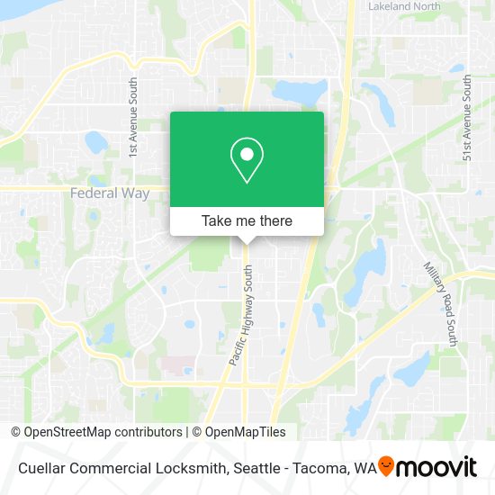 Mapa de Cuellar Commercial Locksmith