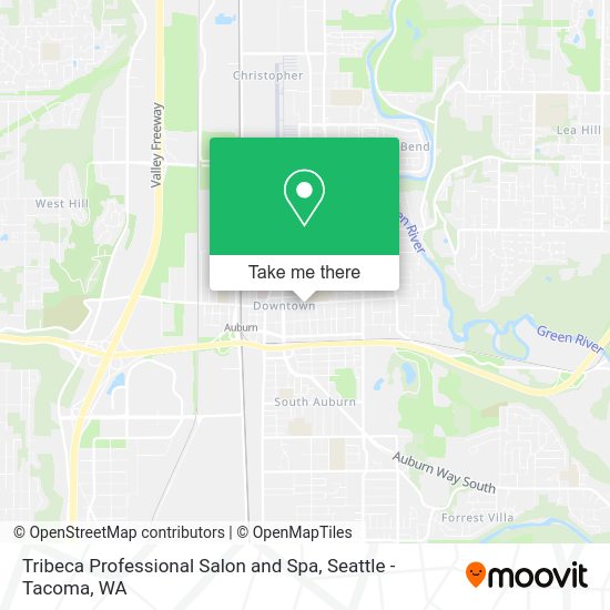 Tribeca Professional Salon and Spa map