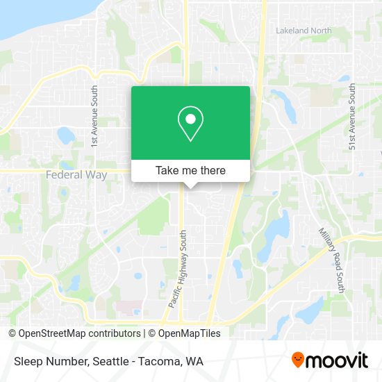 Sleep Number map