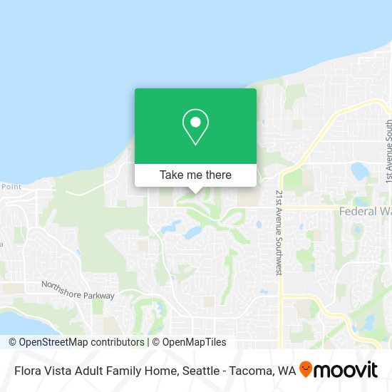 Mapa de Flora Vista Adult Family Home