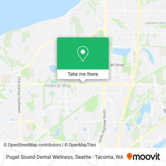 Puget Sound Dental Wellness map