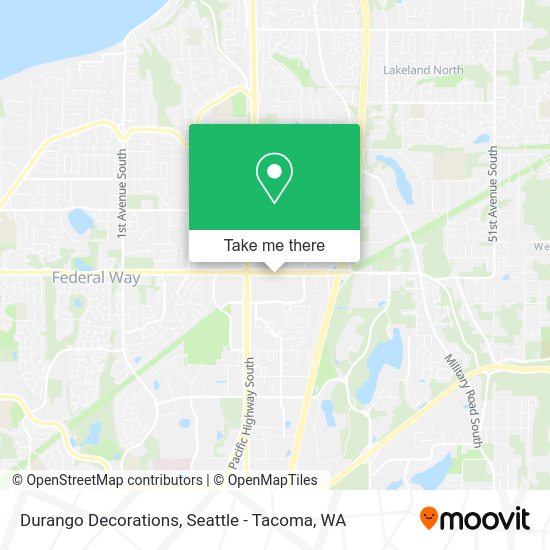 Durango Decorations map
