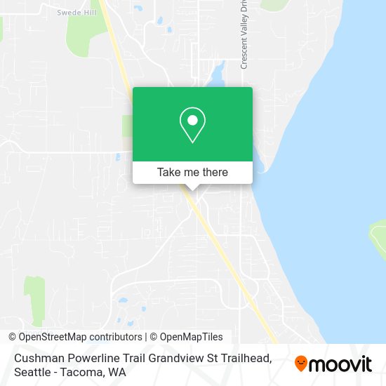 Cushman Powerline Trail Grandview St Trailhead map