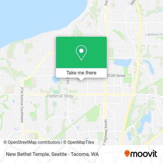 New Bethel Temple map