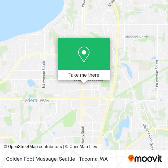Mapa de Golden Foot Massage