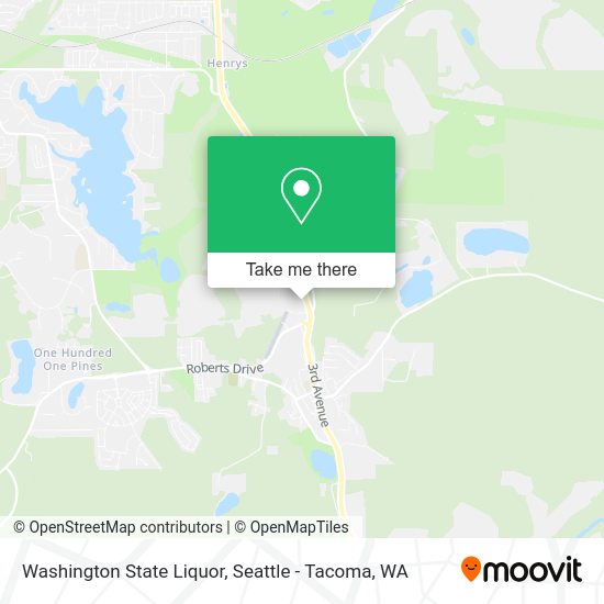 Washington State Liquor map
