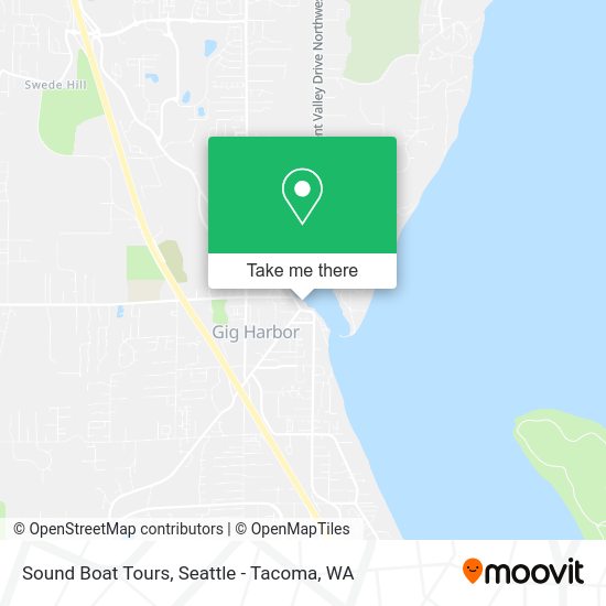 Sound Boat Tours map