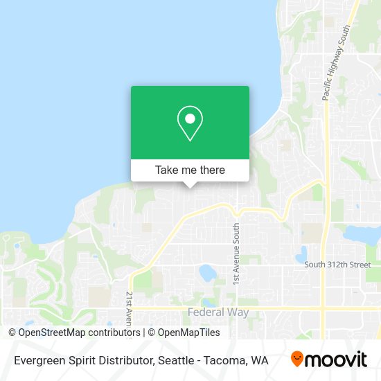 Evergreen Spirit Distributor map