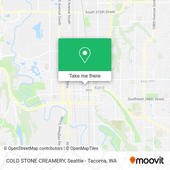 COLD STONE CREAMERY map