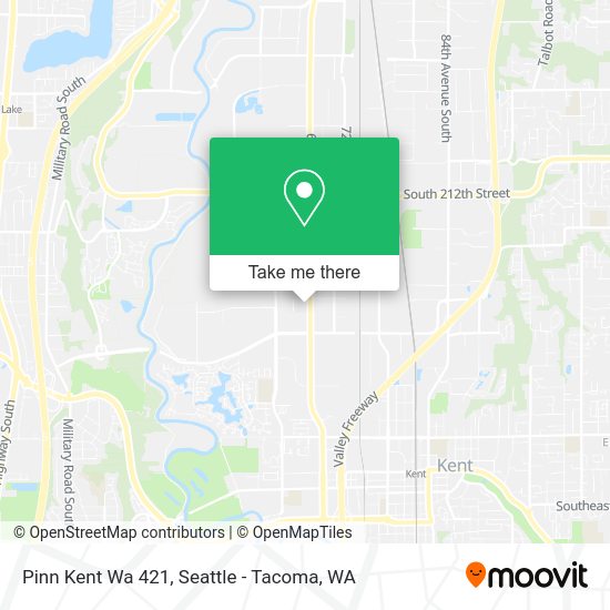 Pinn Kent Wa 421 map