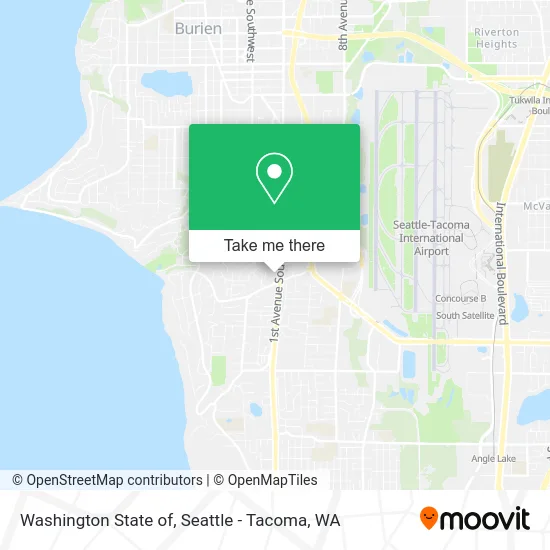 Washington State of map