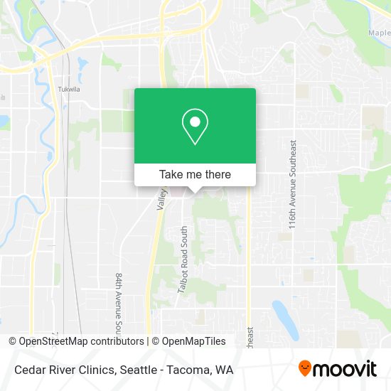 Cedar River Clinics map