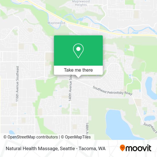 Natural Health Massage map