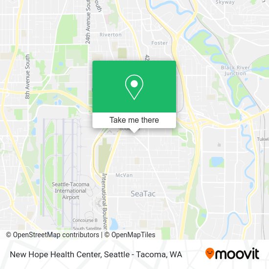 New Hope Health Center map