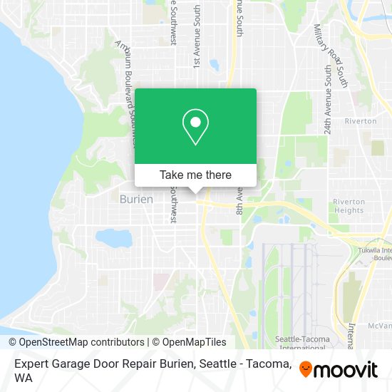 Expert Garage Door Repair Burien map