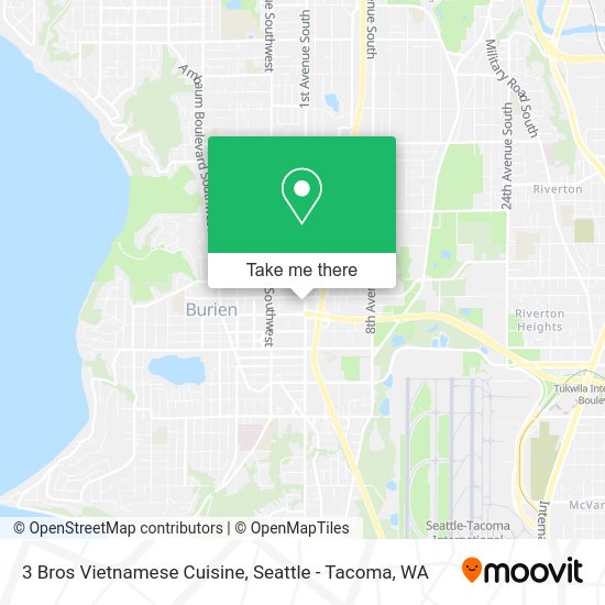 Mapa de 3 Bros Vietnamese Cuisine