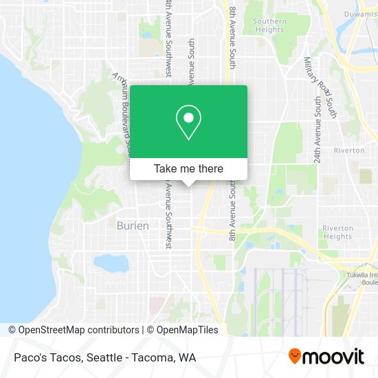 Paco's Tacos map