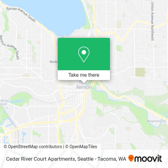 Cedar River Court Apartments map