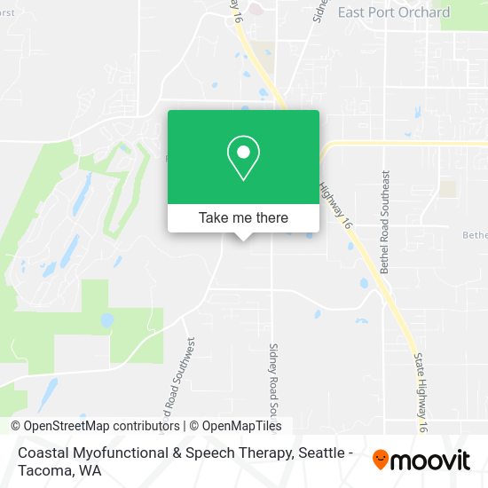 Mapa de Coastal Myofunctional & Speech Therapy