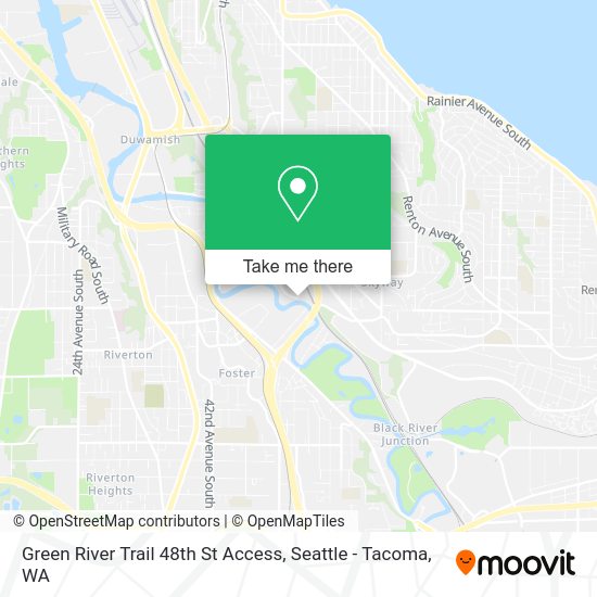Green River Trail 48th St Access map