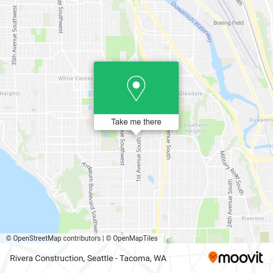 Rivera Construction map