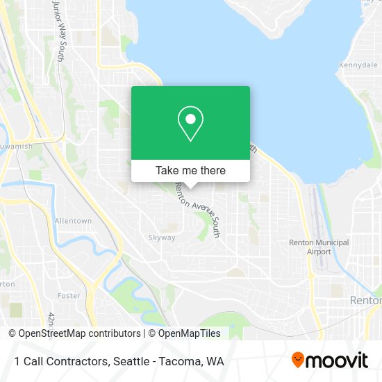 1 Call Contractors map