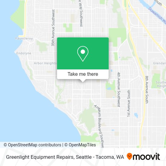 Mapa de Greenlight Equipment Repairs